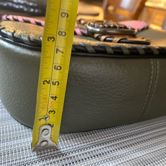 Coach Georgie Saddle Crossbody Purse Shoulder Bag In Colorblock With Whipstitch - Picture 4 of 7